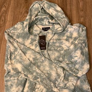 Brand new blue tie dye hoodie Mens size medium.